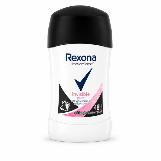 Rexona MotionSense Invisible Pure stift  40ml dezodor – 48 órás izzadásgátló védelem