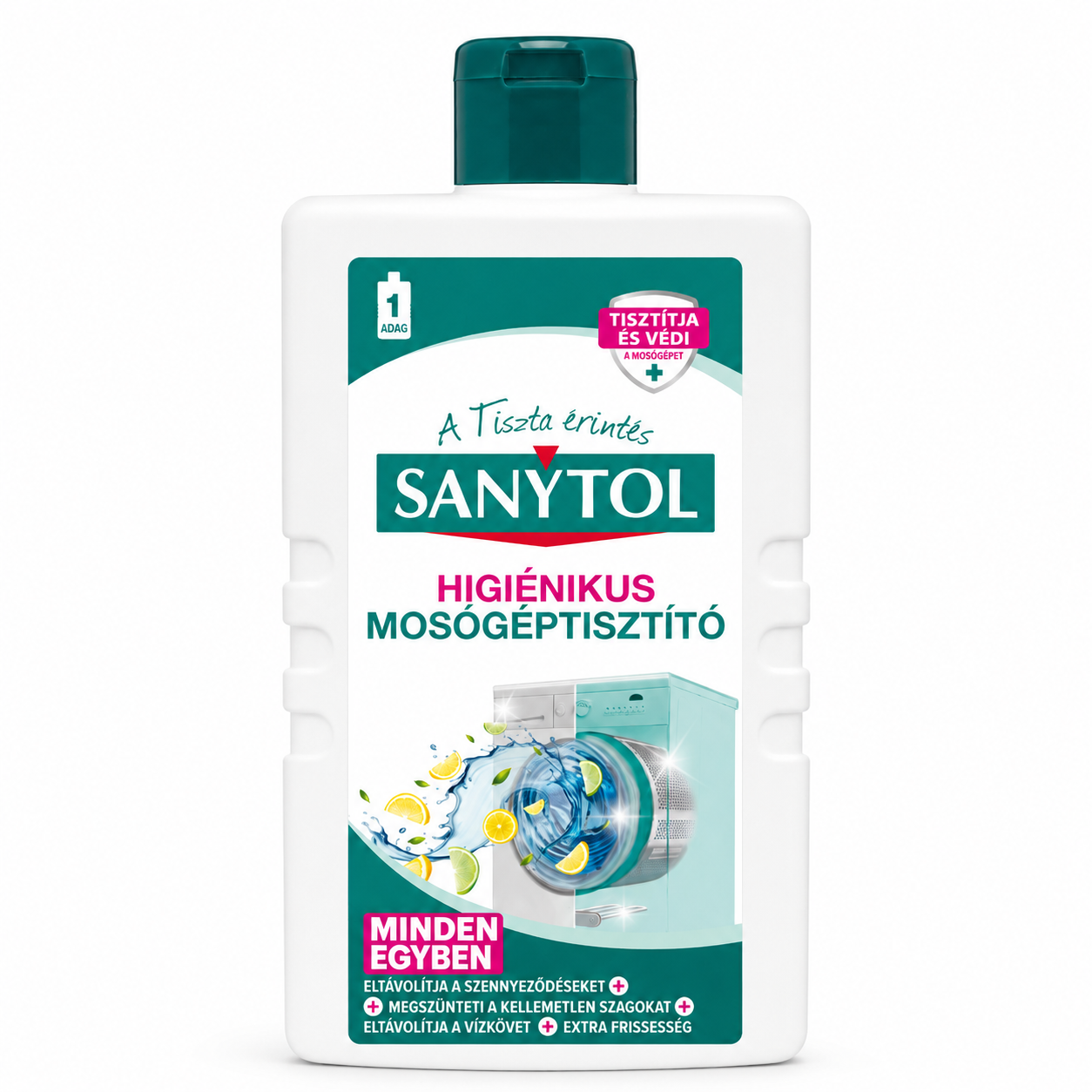 Sanytol Higiénikus Mosógéptisztító 250 ml – Minden egyben mosógép tisztító