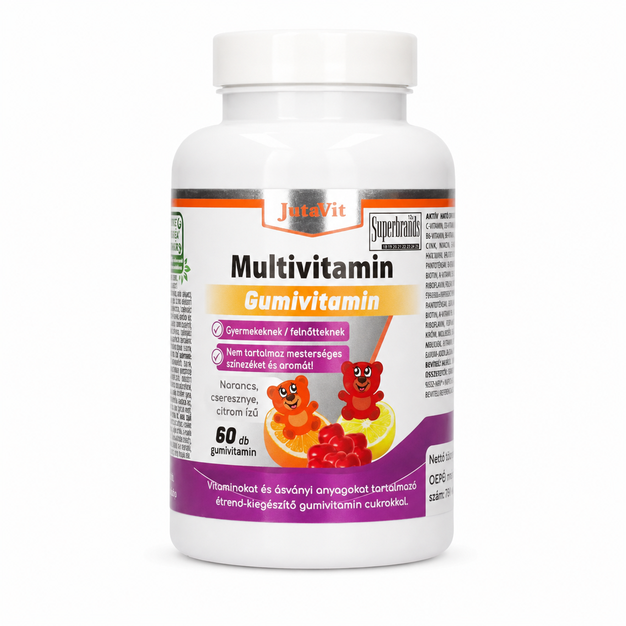 JutaVit Multivitamin Gumivitamin 60 db gyerekeknek és felnőtteknek