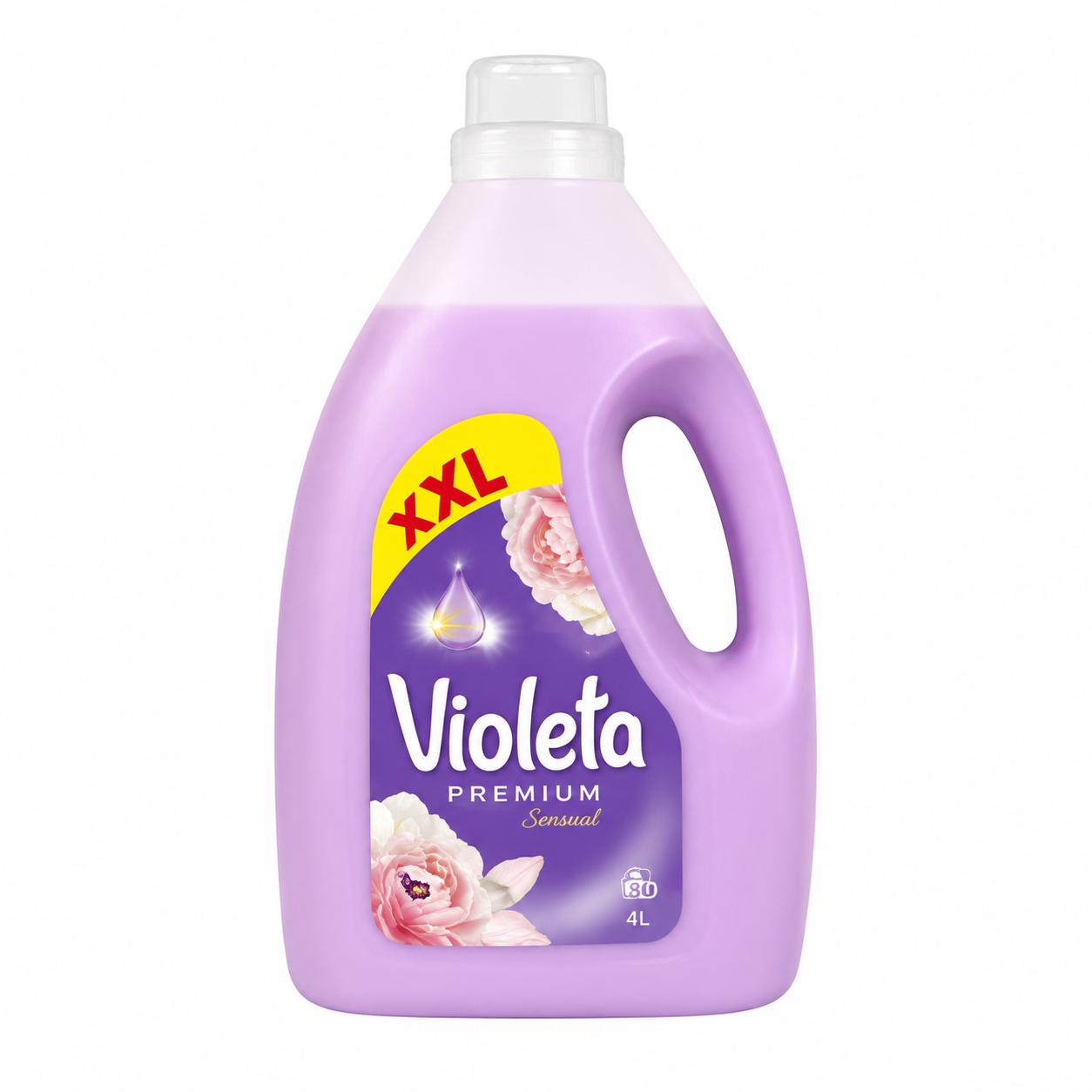 Violeta Premium Sensual XXL Öblítő 4 L – Hosszan Tartó Virágos Illat, Puha Ruhákhoz