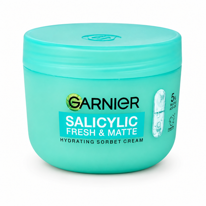 Garnier Salicylic Fresh & Matte Hidratáló Sorbet Krém 85 ml – Szalicilsavas Arckrém Matt Hatású Bőrérzetért
