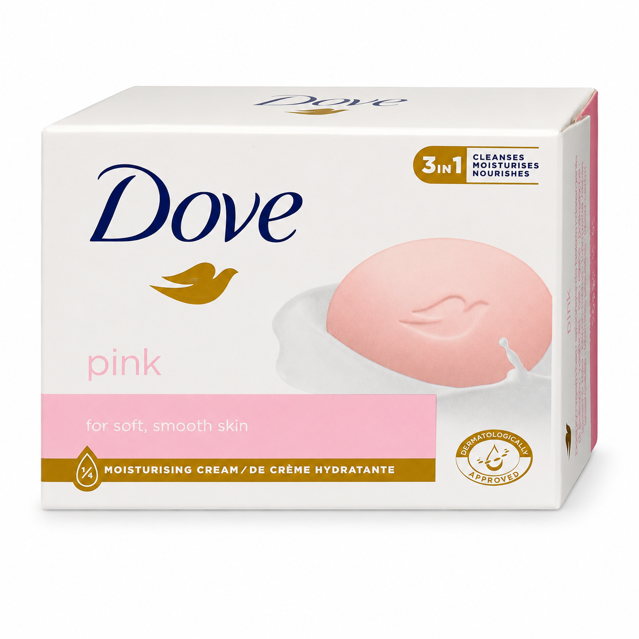 Dove Pink Beauty Bar hidratáló krémes szépségszappan – 90 g