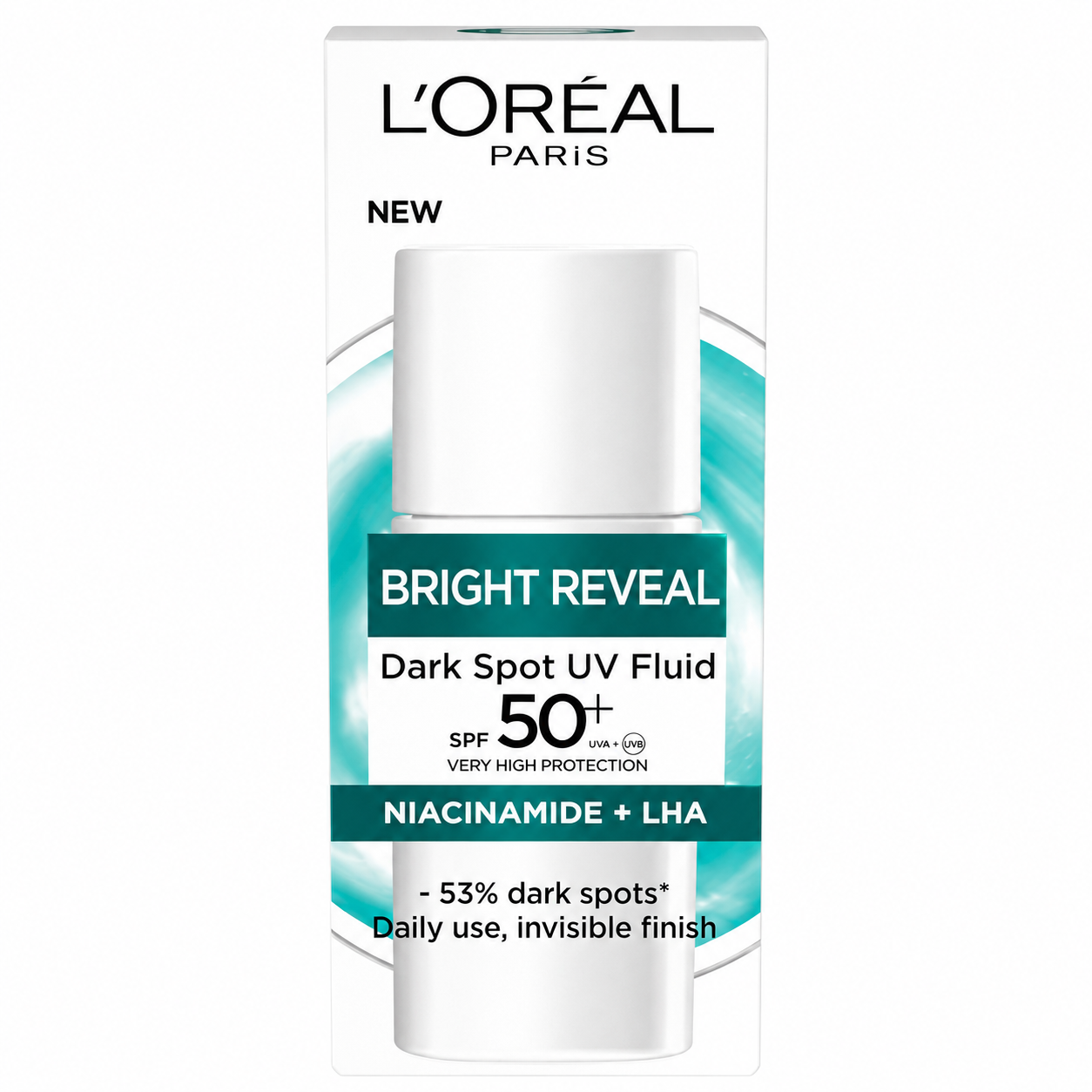 L’Oréal Paris Bright Reveal 50ml Dark Spot UV Fluid SPF 50+ – pigmentfoltok elleni fényvédő arckrém niacinamiddal
