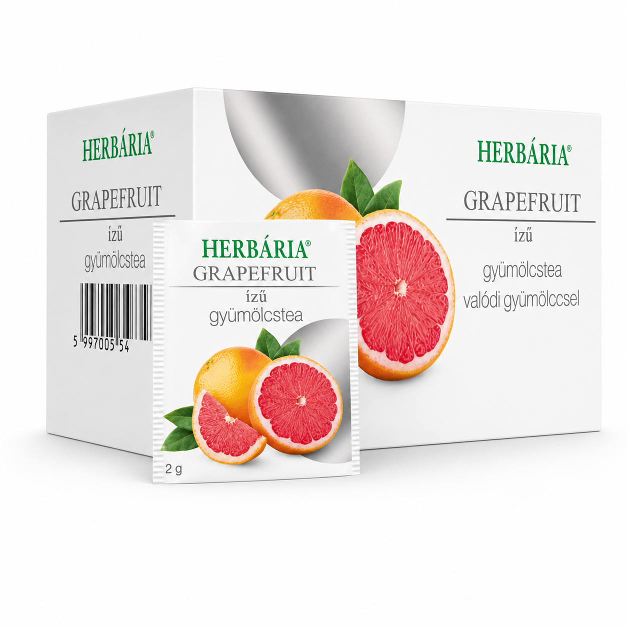 Herbária Grapefruit Ízű Gyümölcstea 20 filter – valódi gyümölccsel, 40 g
