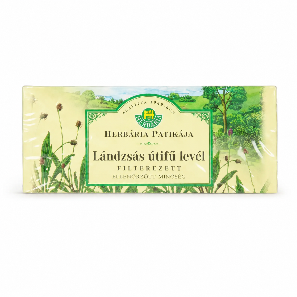Herbária Patikája Lándzsás Útifű Levél Tea 25 filter – filterezett gyógynövény tea, 25 g