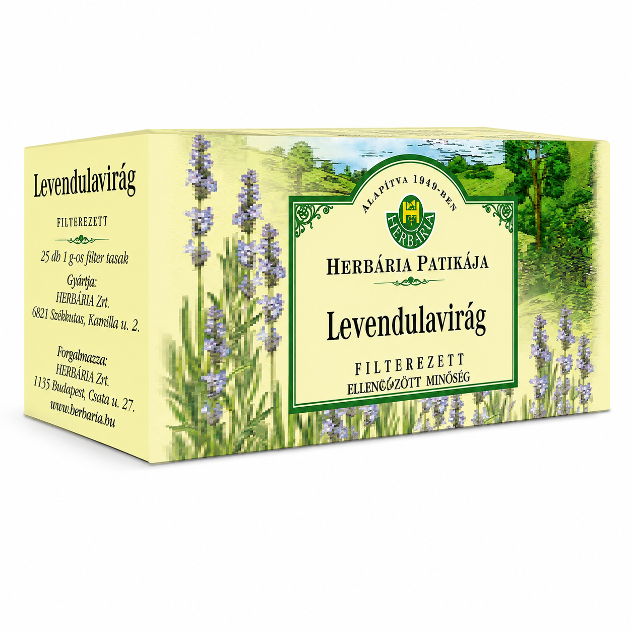 Herbária Patikája Levendulavirág Tea 25 filter – filterezett gyógynövény tea, 25 g