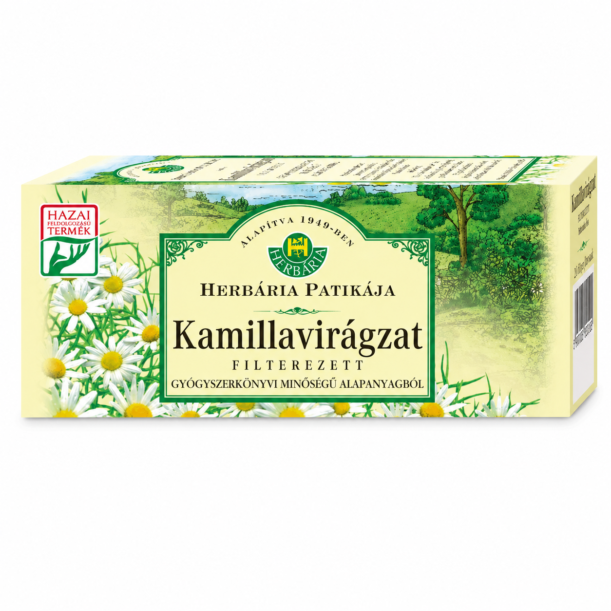 Herbária Patikája Kamillavirágzat Tea 25 filter – filterezett gyógynövény tea, 25 g