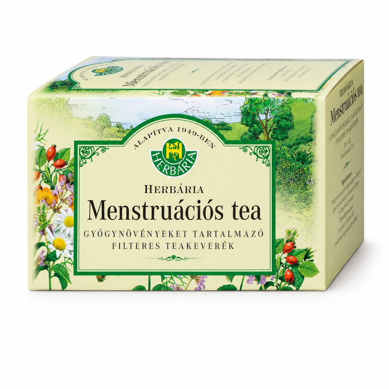Herbária Menstruációs Tea 25 filter – gyógynövényeket tartalmazó filteres teakeverék