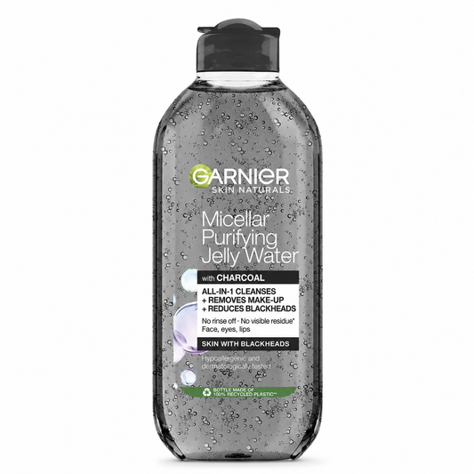 Garnier Skin Naturals Micellar Purifying Jelly Water with Charcoal 400ml micellás zselés arctisztító víz mitesszeres bőrre