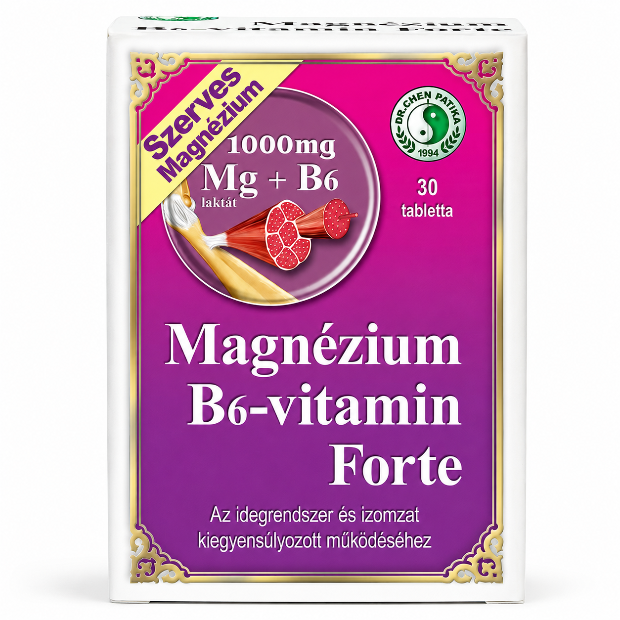 Magnézium B6-vitamin forte tabletta, 30 db