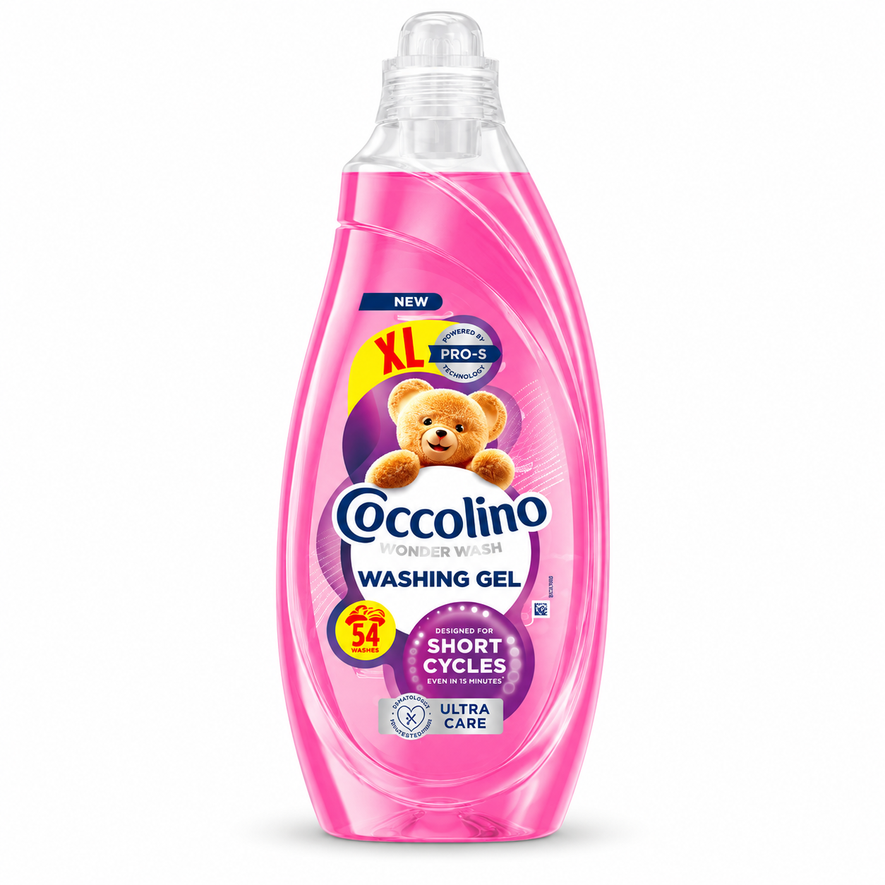 Coccolino Wonder Wash Ultra Care mosógél 2,16 l – 54 mosás, rövid programokhoz, Pro-S technológiával