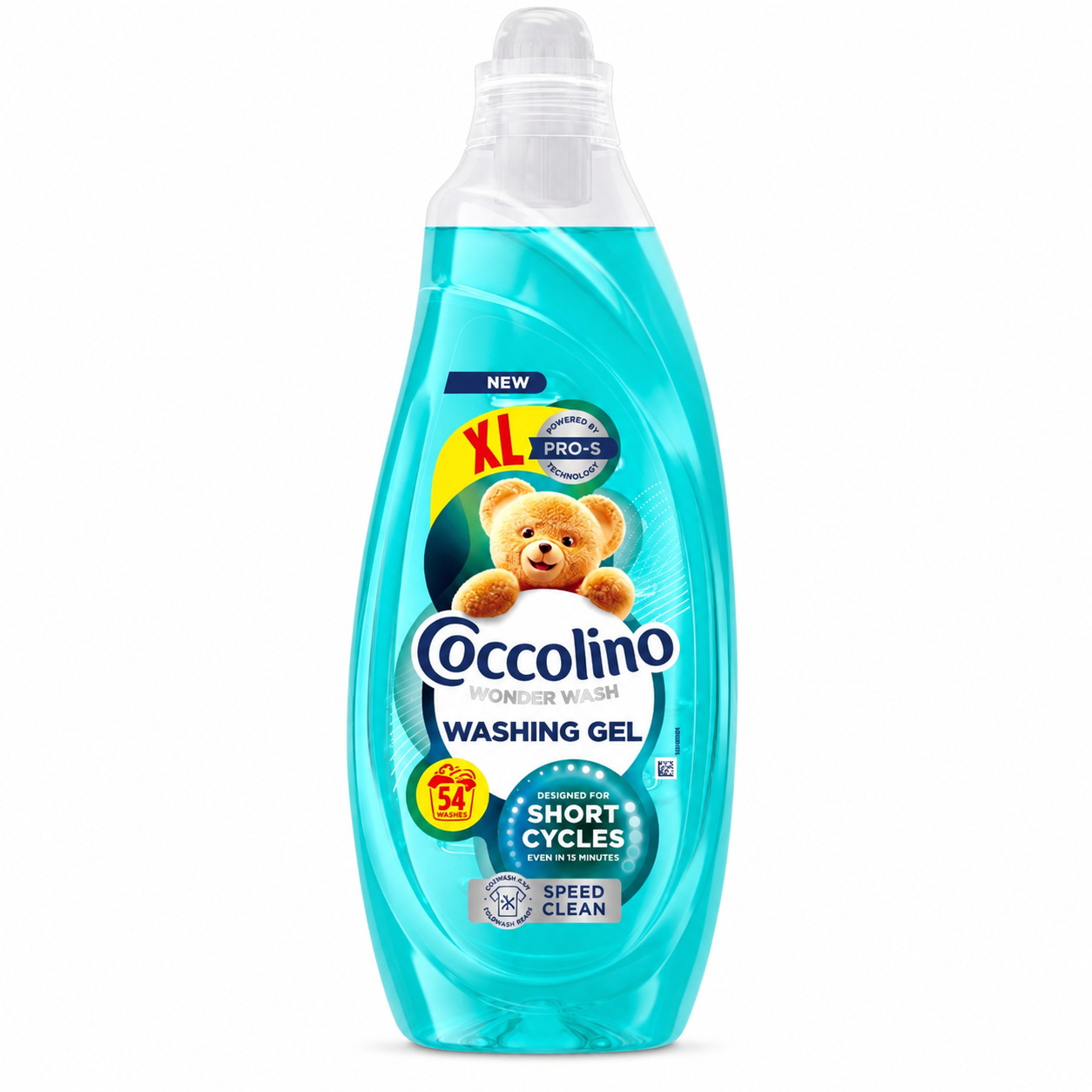 Coccolino Wonder Wash Speed Clean mosógél 2,16 l – 54 mosás, gyors mosási programokhoz