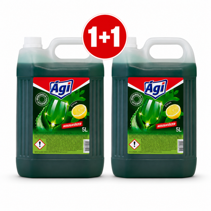 Ági Citrus mosogatószer 1+1 csomag 2×5 l – gazdaságos 10 literes kézi mosogatószer csomag