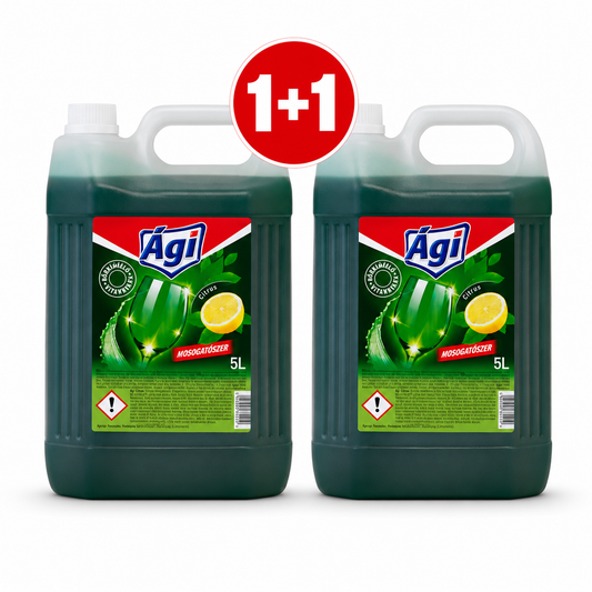 Ági Citrus mosogatószer 1+1 csomag 2×5 l – gazdaságos 10 literes kézi mosogatószer csomag