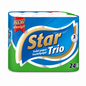 Star Trio toalettpapír 3 rétegű 24 tekercs – puha, illatmentes családi WC-papír csomag