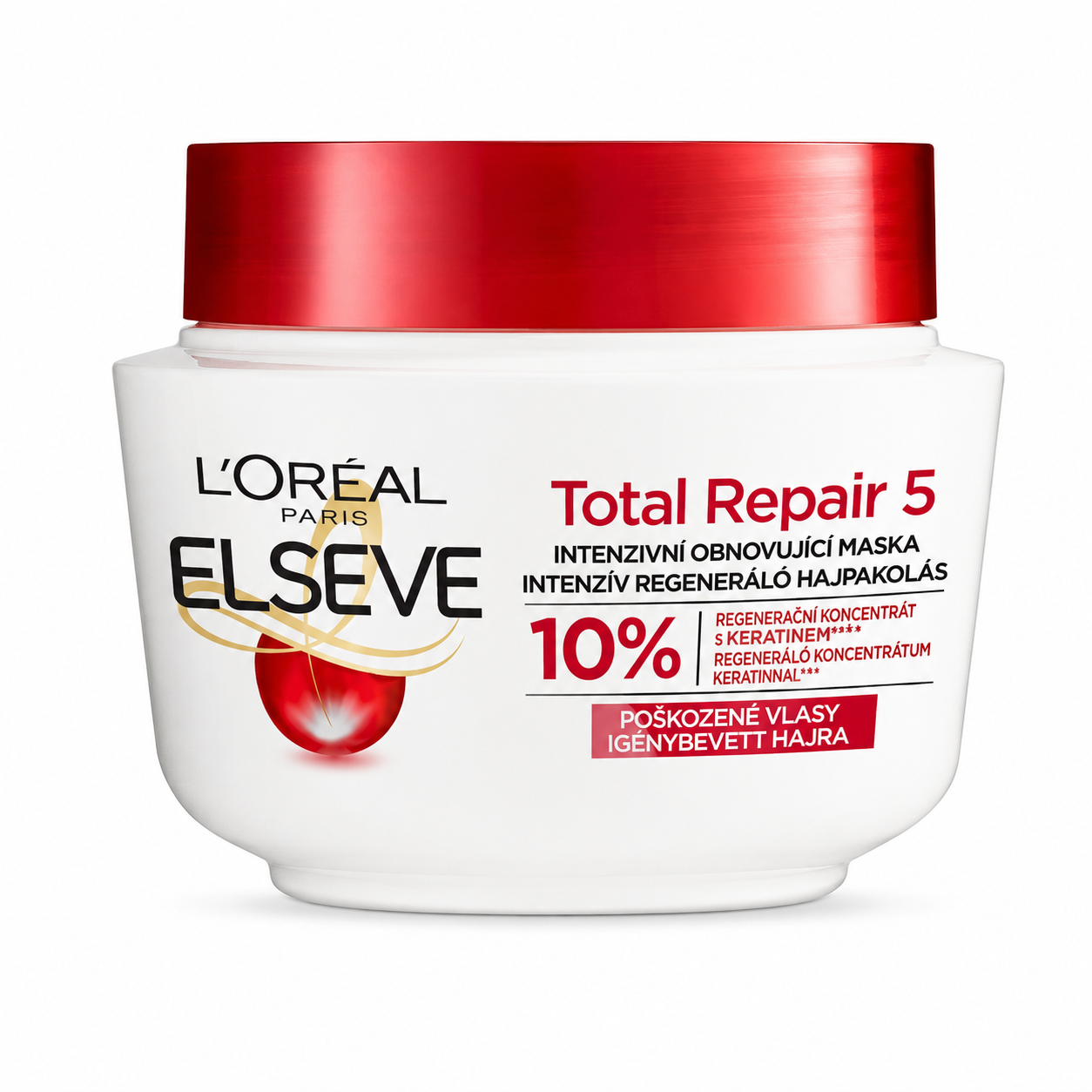L’Oréal Paris Elseve Total Repair 5 intenzív regeneráló hajpakolás 300 ml – sérült, igénybevett hajra