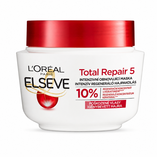 L’Oréal Paris Elseve Total Repair 5 intenzív regeneráló hajpakolás 300 ml – sérült, igénybevett hajra