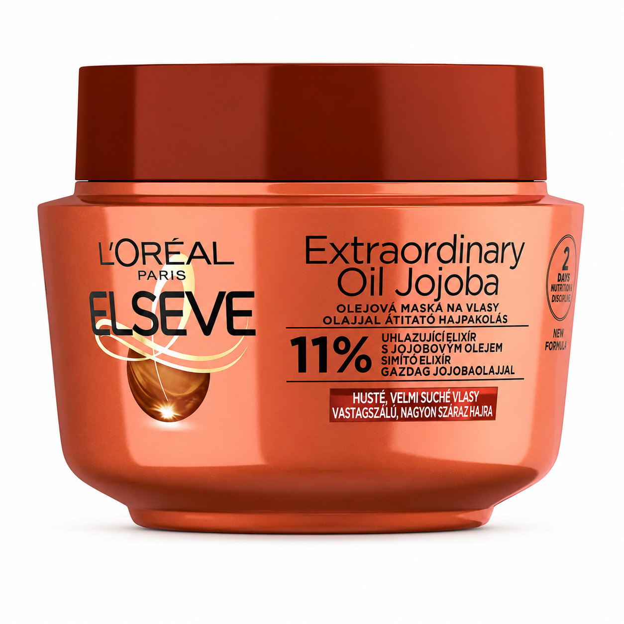 L’Oréal Paris Elseve Extraordinary Oil Jojoba tápláló hajpakolás 300 ml – nagyon száraz hajra