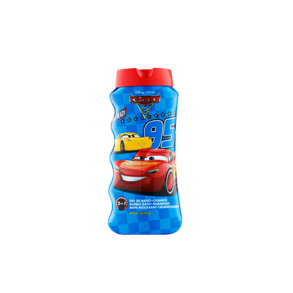 Disney Pixar Cars 3 Verdák 2 az 1-ben gyerek tusfürdő és sampon, 475 ml