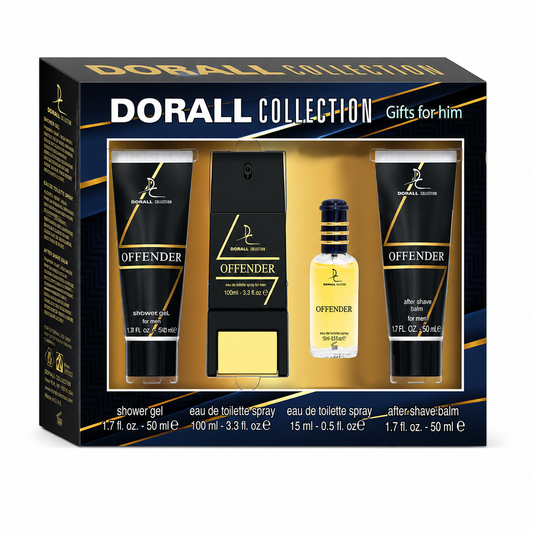 Dorall Collection Offender férfi ajándékcsomag – tusfürdő, spray és after shave balzsam