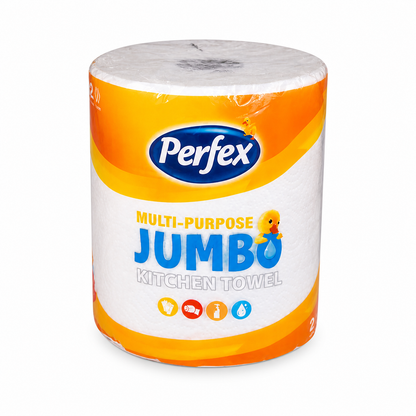 Perfex Jumbo Konyhai Papírtörlő 2 rétegű – Extra nedvszívó, erős és tartós háztartási törlő