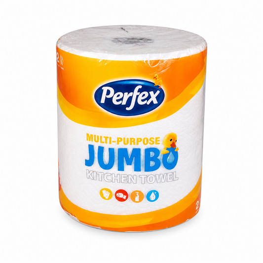 Perfex Jumbo Konyhai Papírtörlő 2 rétegű – Extra nedvszívó, erős és tartós háztartási törlő