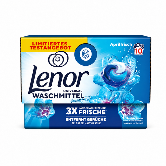 Lenor Universal Waschmittel Aprilfrisch mosókapszula 10 db – 3x hosszan tartó frissesség