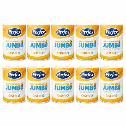 Perfex Multi-Purpose Jumbo konyhai papírtörlő 10 csomag – erős, többcélú háztartási papírtörlő