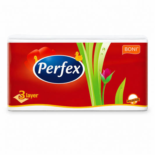 Perfex Boni 100 db 3 rétegű papír zsebkendő – puha, cellulóz tartalmú higiéniai papírtermék