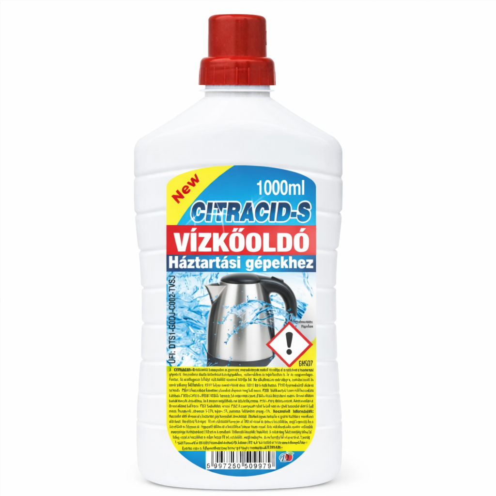 Citracid-S Vízkőoldó 1000 ml – Erőteljes Vízkőeltávolítás Citromsavas Formulával