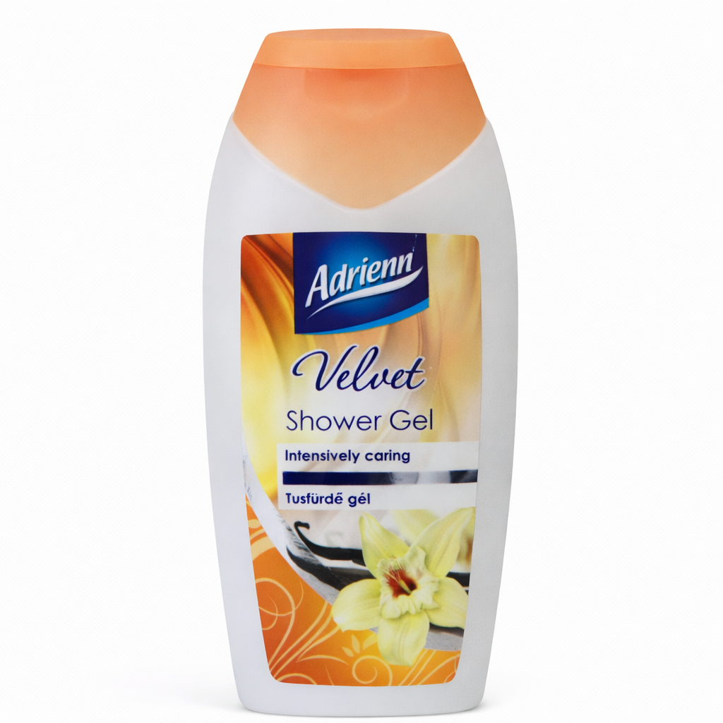 Adrienn Velvet tusfürdő gél 250 ml – Intenzíven ápoló, krémes hidratáló tusfürdő