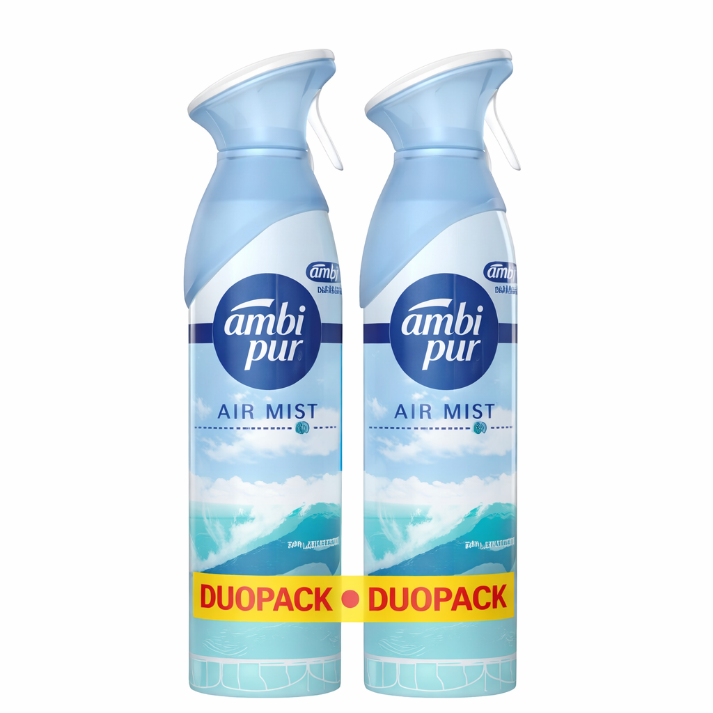Ambi Pur Air Mist légfrissítő spray Duopack 2×185 ml – friss óceán illat