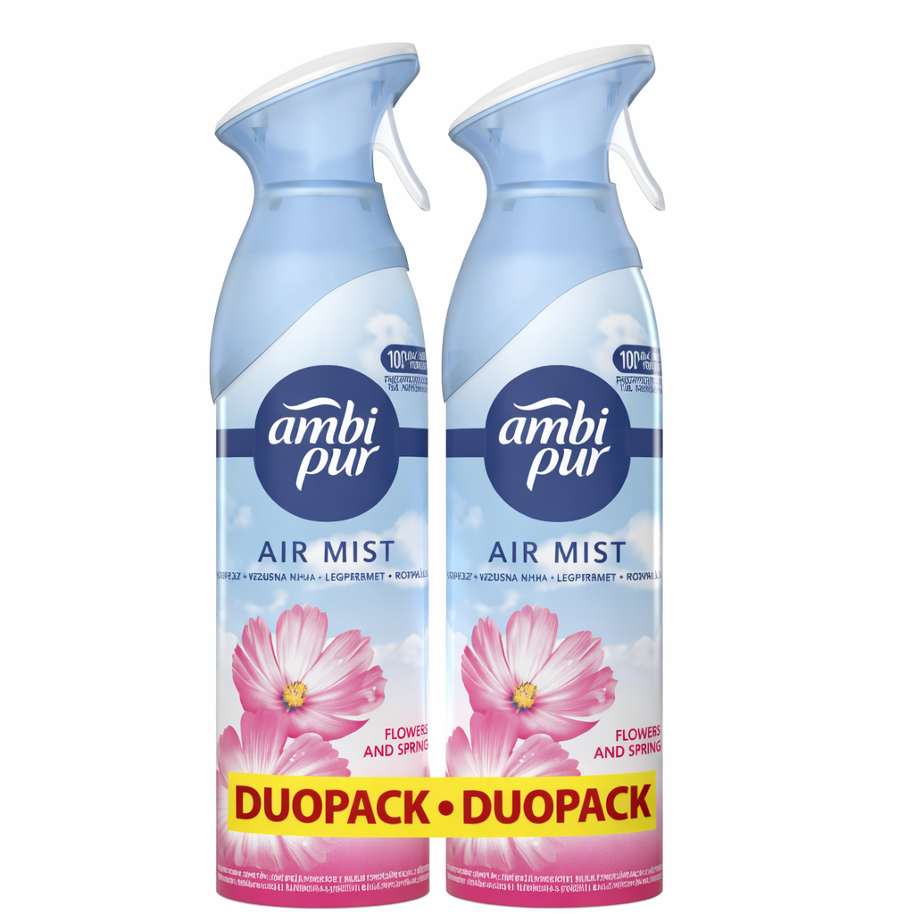 Ambi Pur Air Mist Flowers & Spring légfrissítő spray Duopack 2×185 ml – virágos tavaszi illat