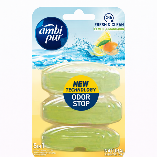 Ambi Pur légfrissítő utántöltő Lemon & Mandarin – citrom & mandarin illat 3x55ml
