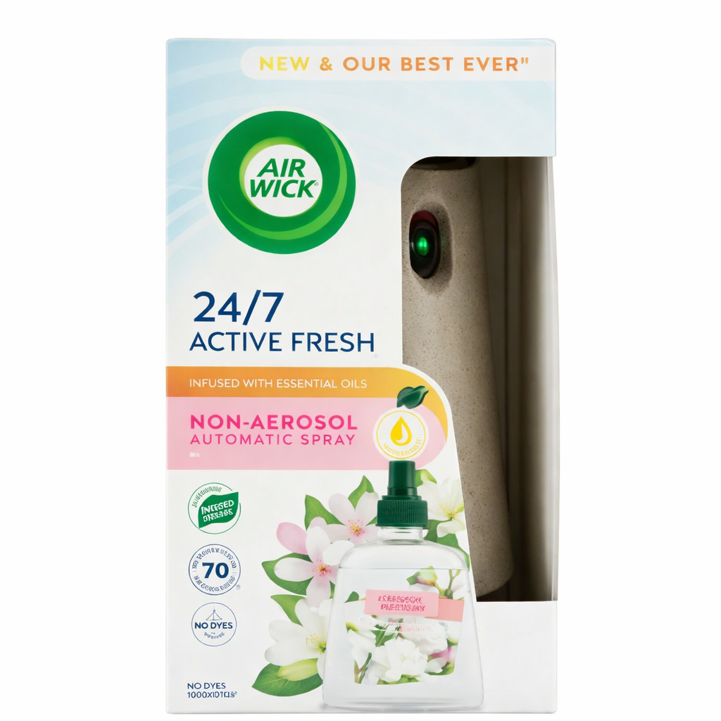 Air Wick Freshmatic automata légfrissítő készülék + utántöltő 250 ml – 24/7 Active Fresh
