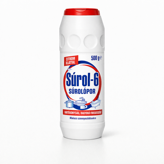 Súrol-6 súrolópor citrom illattal 500 g Satina – Erőteljes tisztítás és friss illat