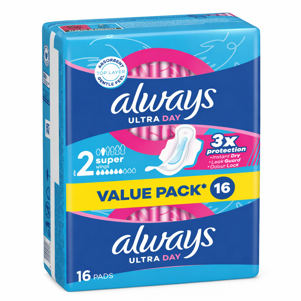 Always Ultra Day Super szárnyas egészségügyi betét Value Pack (16 db)