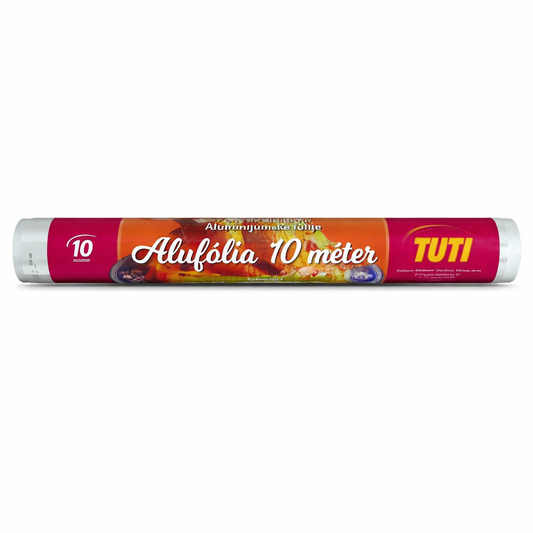 TUTI Alufólia 10 méter – Alumínium Fólia Sütéshez, Csomagoláshoz és Tároláshoz