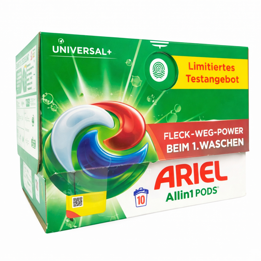 Ariel All-in-1 Pods Universal+ mosókapszula 10 db (10 mosás) – limitált csomag, univerzális használatra