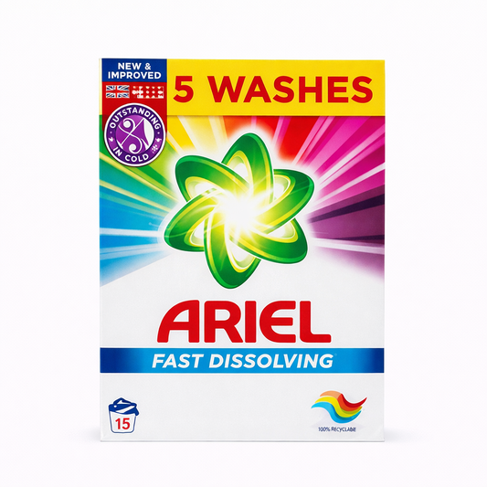 Ariel Fast Dissolving mosópor 300 g (~5 mosás) – gyorsan oldódó mosószer színes és fehér ruhákhoz