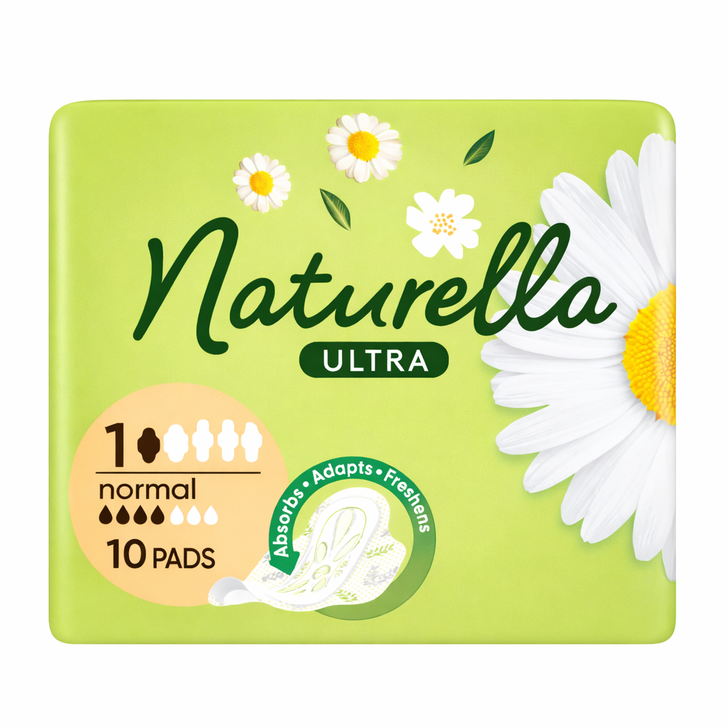 Naturella Ultra egészségügyi betét Normal 10 db – Clean & Fresh érzés, kamillás védelem