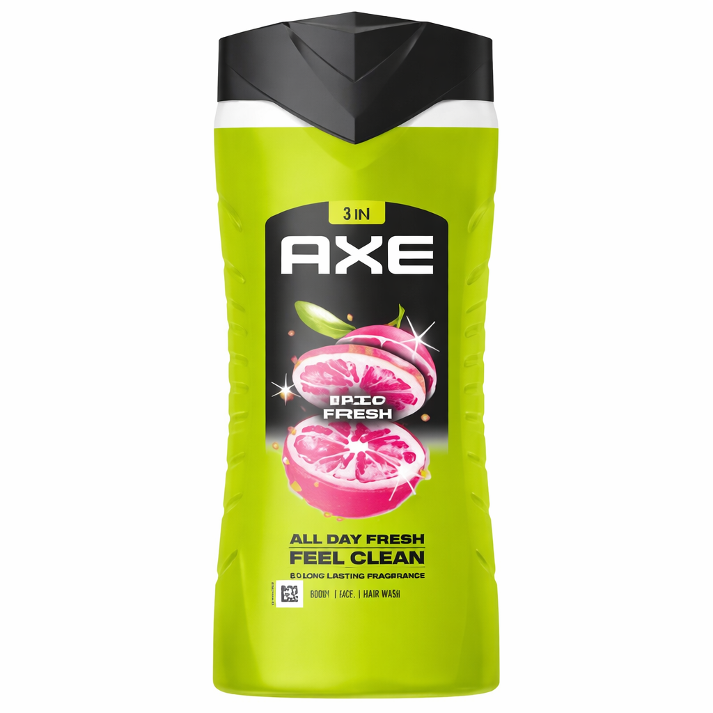 AXE Epic Fresh 3in1 Tusfürdő – Férfi Tusfürdő Testre, Arcra és Hajra, Friss Illat