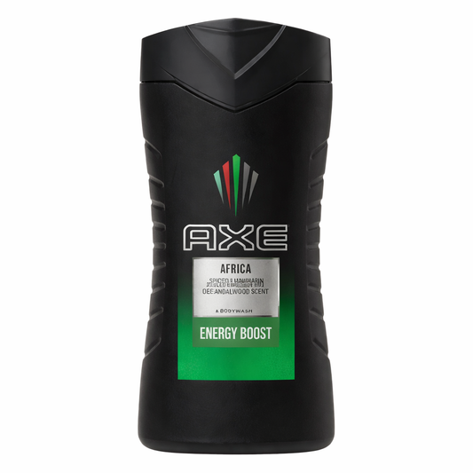 AXE Africa Tusfürdő 250 ml – Mandarin & Szantálfa Illat, Energy Boost Férfi Tusfürdő