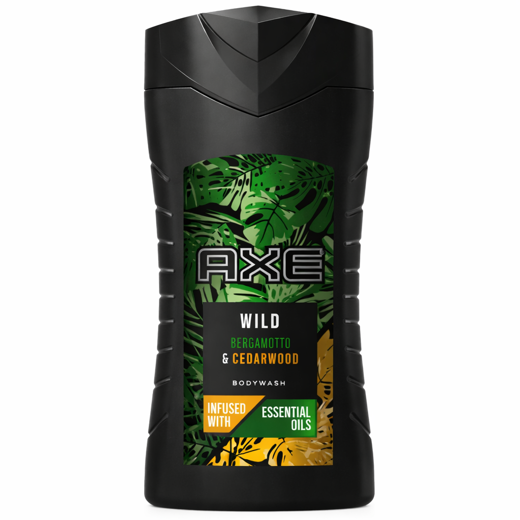 AXE Wild Tusfürdő 250 ml – Bergamott & Cédrusfa Illat, Essential Oils, Férfi Tusfürdő