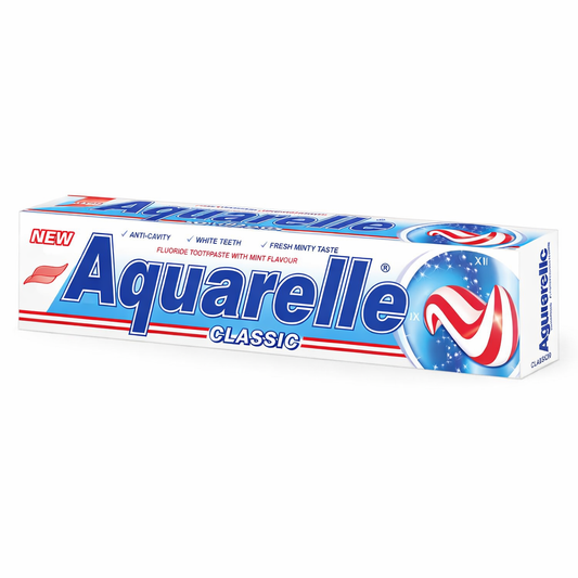 Aquarelle Classic Fogkrém 100 ml – Fluoridos Védelem és Friss Mentolos Íz