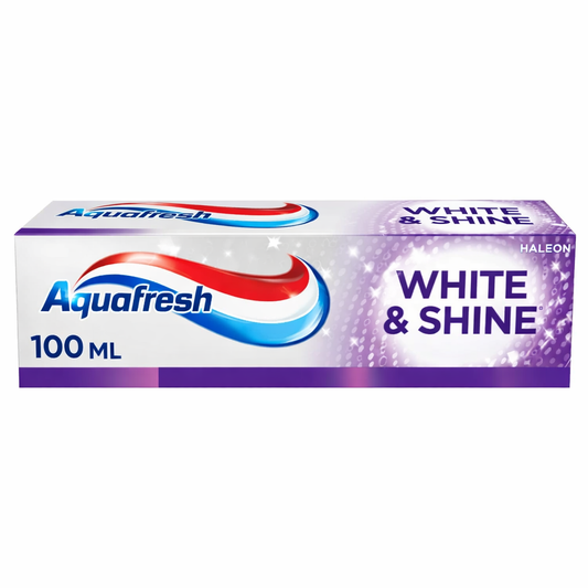 Aquafresh White & Shine Fogkrém 100 ml – Fogfehérítő Hatás, Fluoridos Védelem