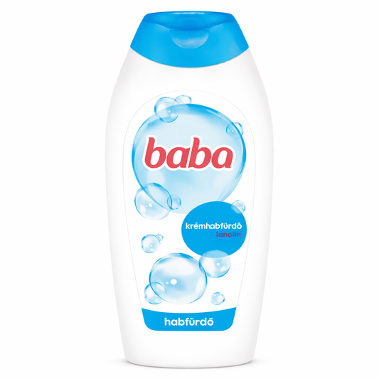 Baba Krémhabfürdő Lanolinnal 750 ml – Hidratáló Habfürdő Érzékeny Bőrre