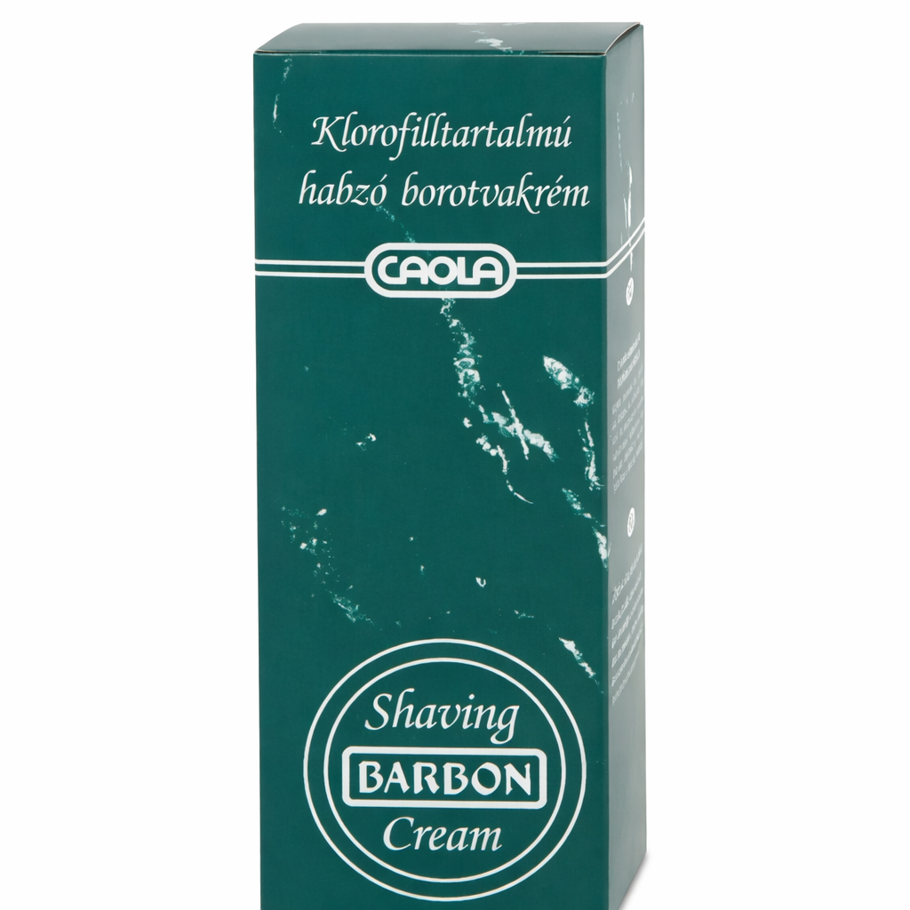 Barbon klorofill tartalmú habzó borotvakrém 85 ml – Klasszikus borotválkozás frissítő ápolással