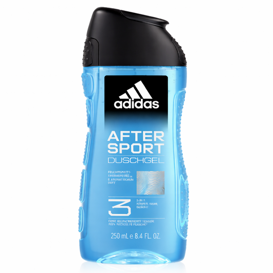 Adidas After Sport férfi tusfürdő 250 ml – 3 az 1-ben frissítő tisztítás sport után