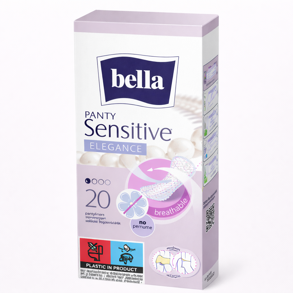 Bella Panty Sensitive Elegance tisztasági betét (20 db) – Gyengéd védelem érzékeny bőrre